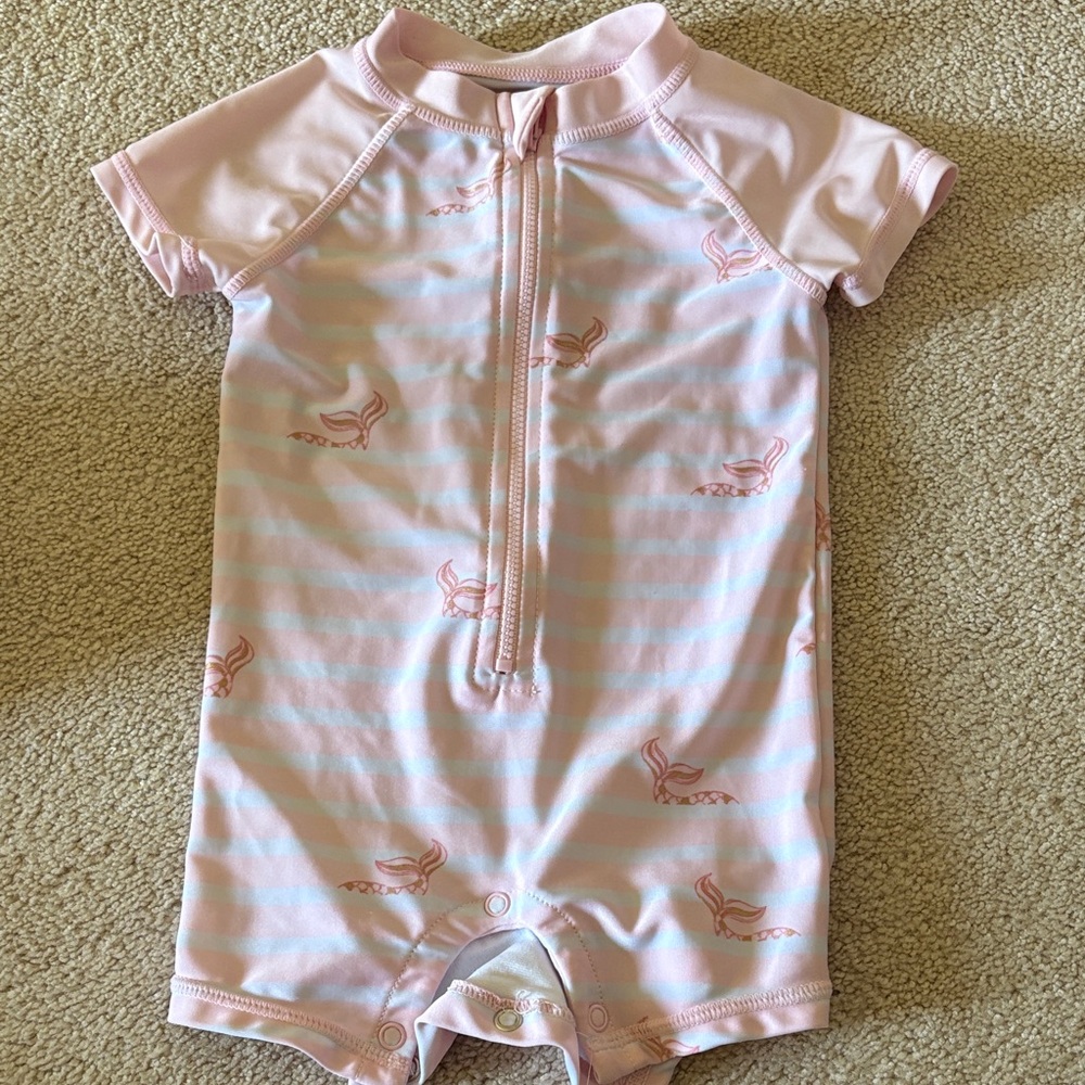 First Impressions Pink Baby Romper